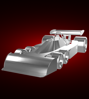 Tyrell p34 Fórmula 1 bólido f1 automóvel carro veículo comício raça Esportes derby 3d print model - Mito3D