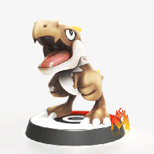 Pneumatico fan arte pok lun figurina unire gioco t rex dinosauro Evoluzione art nintendo 3d anime Pokemon 3d print model - Mito3D