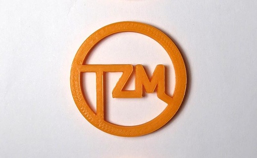 TZM espírito época movimento logotipo chaveiro chaveiros joalheria chaves 3d print model - Mito3D
