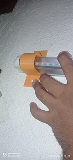 u-type lamp holder 3d print model - Mito3D
