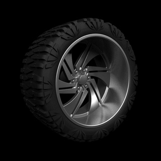 us mags forged wheels phantom 6 us474 nitto mud grappler wheel rim rubber tyre offroad donk dub suv dually super duty f350 ford dodge ram 1 24 64 3d print model - Mito3D