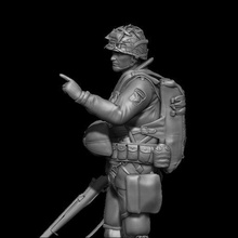 us paratrooper pointing rifle 3d print model - Mito3D