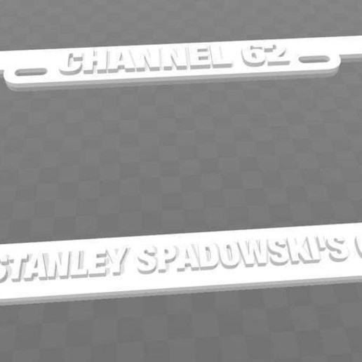 u62 - Kanal 62 home stanley spadowski-Clubhaus Kunst Anzeichen logos weird al uhf 3D print model - Mito3D