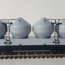 uacs cemento vagón h0 - 1 87 escala juego de tren el modelo 3d print model - Mito3D