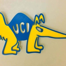 uc irvine classic anteater california college logo uci university zot signs_logos 3d print model - Mito3D