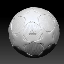 ucl final de 2002 bola - a arte zidane balão futebol 3d print model - Mito3D