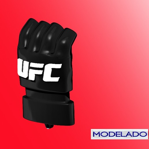 ufc gioco figth anello per chiavi ottagono lotta i guanti sport box mma le arti marziali miste 3D print model - Mito3D