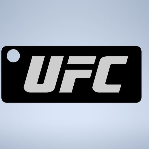 ufc llavero Moda juego jugador mma caja oktagon lucha llave divertido etiqueta aptitud rutina ejercicio 3D print model - Mito3D