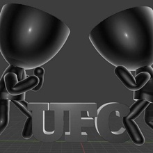 ufc mma peleas 3d print model - Mito3D