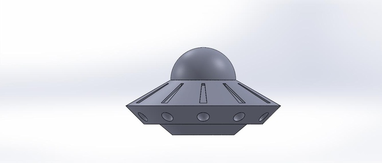 UFO verschiedene Spielzeuge Geheimnis Dekoration 3d print model - Mito3D