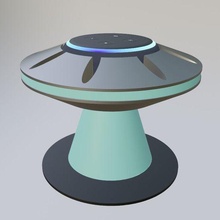 ufo alexa In piedi alieno eco punto amazon titolare supporto suport decorazione base 3d print model - Mito3D