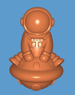 ufo astronautas 3d print model - Mito3D