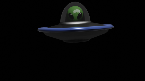 ufo desenho animado ufo ufo ufos ufos estrangeiro sci fi navio pires folheto et extraterrestre 3d print model - Mito3D