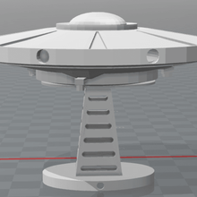 ufo lâmpada vários nave espacial alien 3d print model - Mito3D