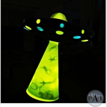 UFO Nacht Lampe Licht Spieler Schlafzimmer Außerirdischer Zimmer niedlich 3d Ambiente Kindheit Platz Lithophan 3d print model - Mito3D