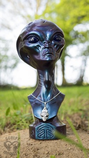 ufo pingente joalheria estrangeiro colar durante parteira universo amuleto extraterrestre 3d print model - Mito3D