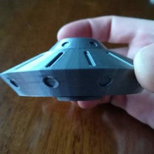 ufo spinner game fidget-toy fidgetspinner fidget hand toy flying saucer 3d print model - Mito3D