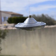 ufo suspension flying saucer home deco postponement toy art 3d print model - Mito3D