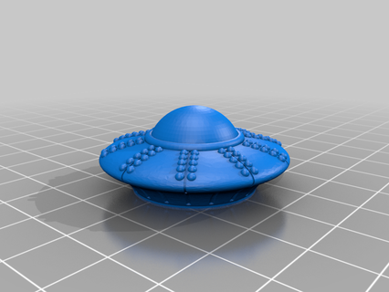 OVNI v20 lápiz sombrero copa hogar casa extraterrestre girar oficina 3d print model - Mito3D