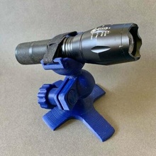 ufs-011 flashlight holder - velcro strap adjustable stand mount hand_tools 3d print model - Mito3D