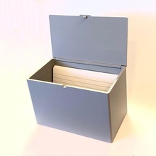 ufs 122 3x5 kart dosya menteşe Kutu yemek tarifi Kulp destek Tut 3x5card menteşeli kartları ofis 3d print model - Mito3D