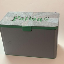 ufs-133 potions 3x5 card file box harry potter 3x5card holder potion office 3d print model - Mito3D