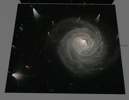 ugc 12158 hubble deep sky object 3d software analysis space james webb picrture galaxy elon musk telescope gase high ion spiral nasa astro universe science esa iss starship 3d print model - Mito3D