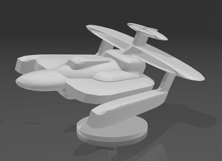 ugf ravenbold - type ravenbold mk3 science fiction spaceship ugf fleet  3d print model - Mito3D