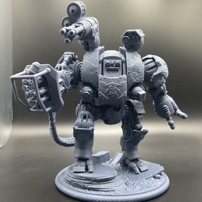 laid brosse studio achevée draugr moteur machine robot crainte marcheur chapitre chevaliers sci guerre options 3d print model - Mito3D
