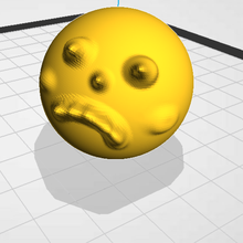 laid face ball visage Balle jouet farce stupide 3d print model - Mito3D