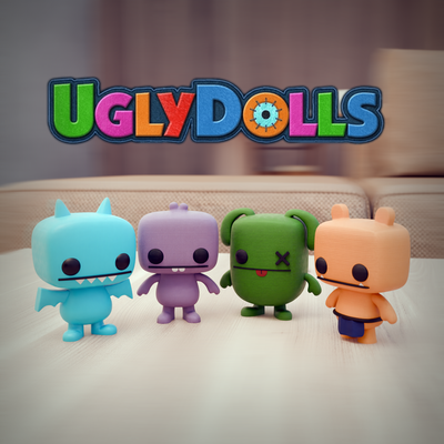 uglydolls funko pop pack 3d printing style adorable characters collectors' print enthusiast collection charming details unique models fans art iconic version fun charm character prints exclusive 3d print model - Mito3D