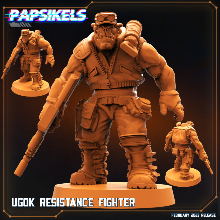 ugok resistance fighter orc 3D print model - Mito3D