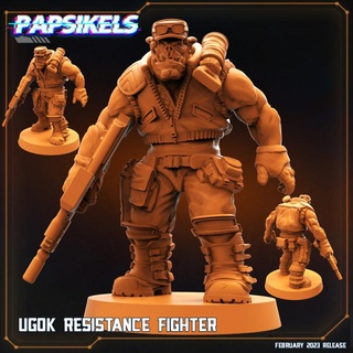 ugok resistance fighter orc 3d print model - Mito3D