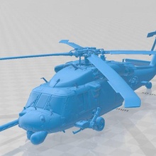 uh 40 militaire hélicoptère imprimable 3d print model - Mito3D