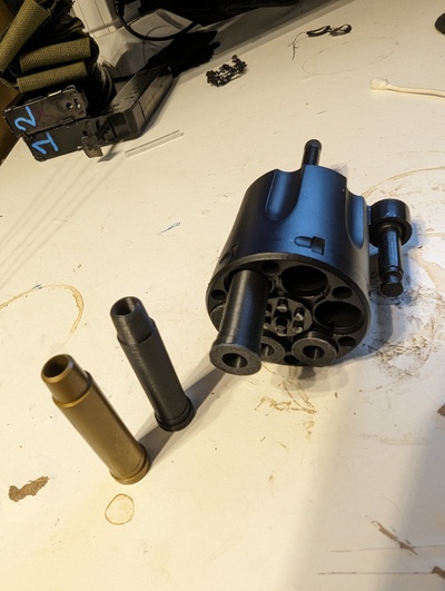 uhc m29 substituição bala airsoft revólver bb gás ocidental m19 pitão s w 357 3d print model - Mito3D