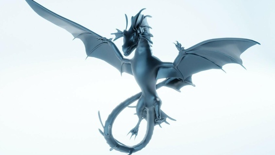 uhd dragon Art dragon  3d print model - Mito3D
