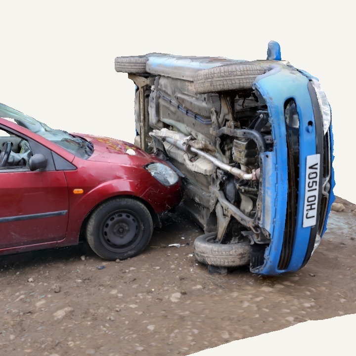 uk car crash - fire service training smashed 3D print model - Mito3D