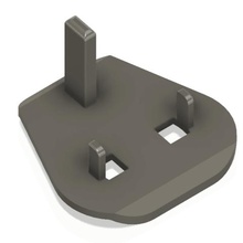 uk spina ue casa presa di corrente adattatore 3d print model - Mito3D