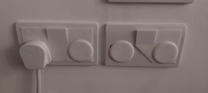 uk plugue interruptor capas tomada cobrir bainha 3d print model - Mito3D