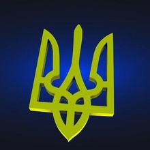 ukrainisch Falke Wappen 3d print model - Mito3D
