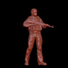 ukrainien moderne soldat fusil ski masque 3d print model - Mito3D