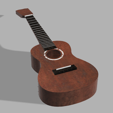 ukulele oyun sahne gerçek prop oynanabilir müzik aleti 3d print model - Mito3D