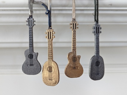 ukulele pingentes pingente 3d print model - Mito3D