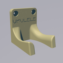 ukulele wall mount home support organization 3d print model - Mito3D