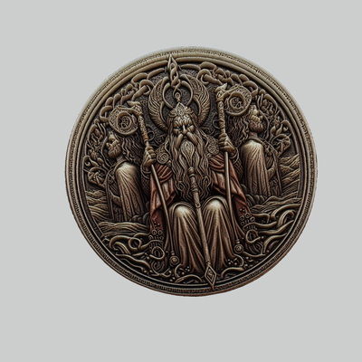 ulr mythologie dieu médaillon art norrois thor odin pendentif 3d print model - Mito3D