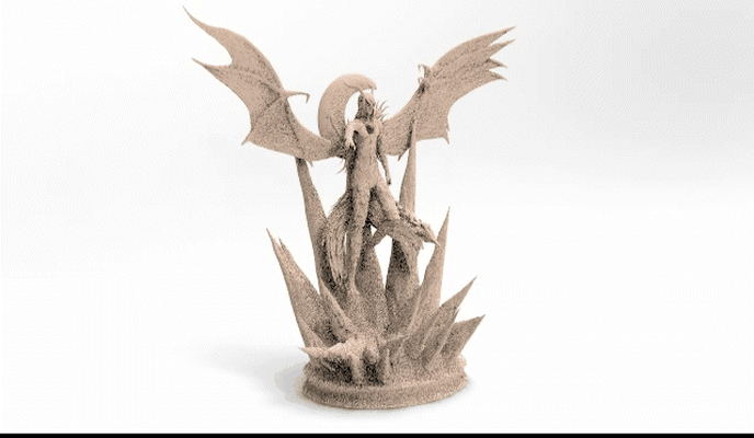 ulquiorra cifer 3d miniature creux impression art anime ventilateur 3d print model - Mito3D