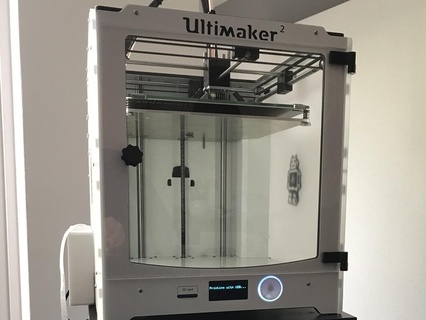 ultimaker 2 front cover door panel knob lock ultimaker2 3d printer accessories 3d print model - Mito3D