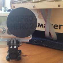 ultimaker gopro hero 2 cubierta de la lente v12 gadget hros objectif couvercle capuchon dobjectif 3d print model - Mito3D