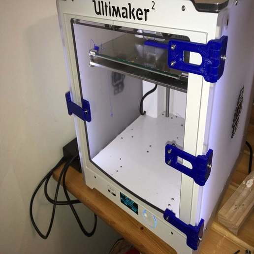 ultimaker cerniere porta anteriore - 1 pezzo stampato strumento charnire il fai da te facile cerniera un unico di plastica in plexiglass porte vite distanziale ultimaker2 Stampante 3d parti 3D print model - Mito3D