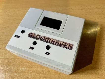 ultimate gloomhaven xp hp counter arduino nano compteur dd life oled toy game toys playset accessories 3d print model - Mito3D